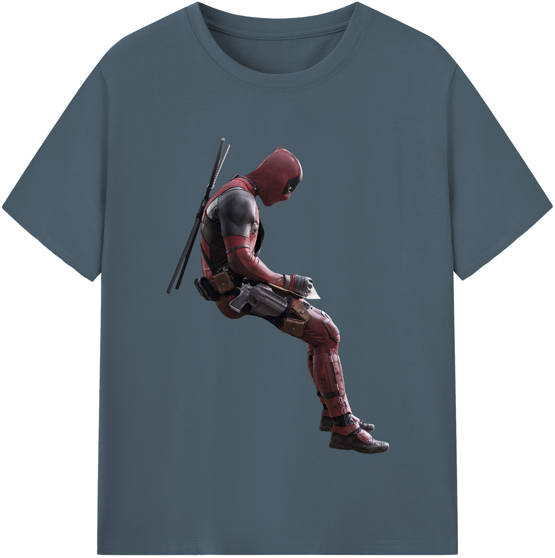 （画像用） Deadpool デッドプール 綿100％半袖Tシャツ（フロントプリント）
